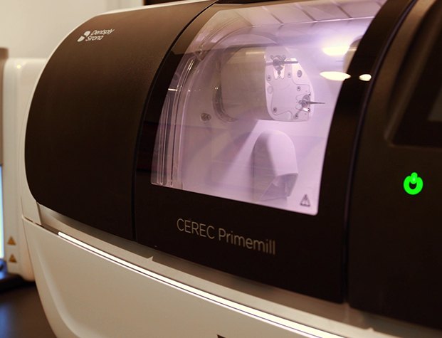 Close up of CEREC same day dental crown machine